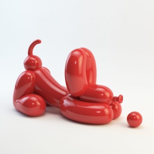 POPek Red Balloon Dog Sculpture